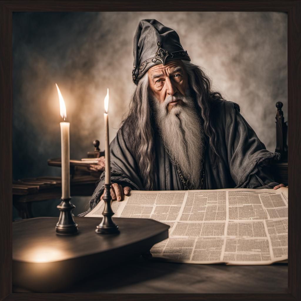Gandalf the Grey, Reading 'The Shire Gazette'