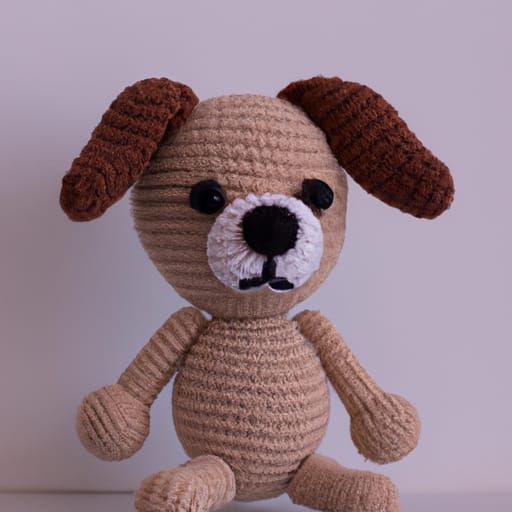 Cute Crochet Puppy Plush Toy