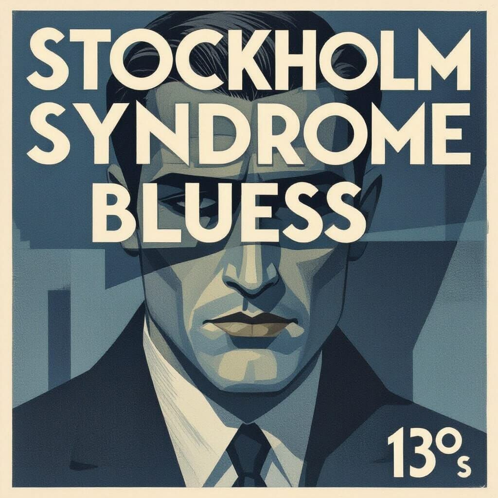 1920s Art Deco Poster for "Stockholm Syndrome Blues"