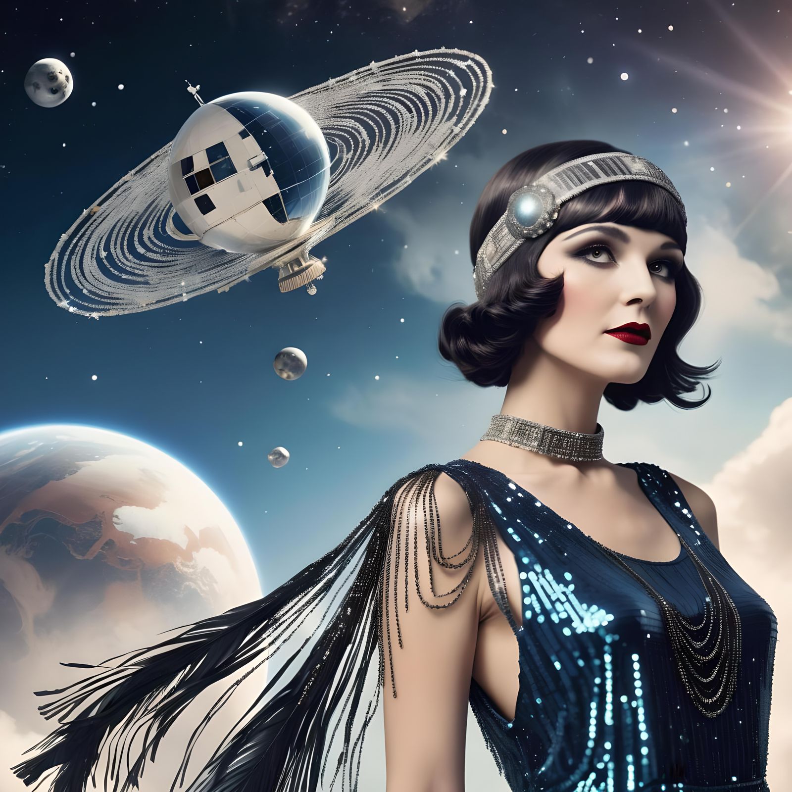 Time clashes- modern ufo with a woman from the 1920’s #625