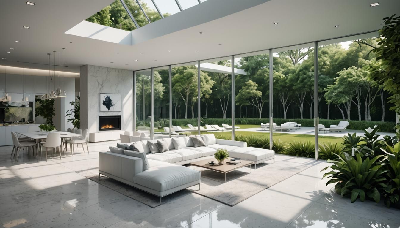 Sleek Silver and White Modern House Design