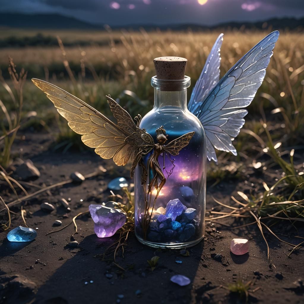 Fairy in a Bottle: Fantasy Concept Art