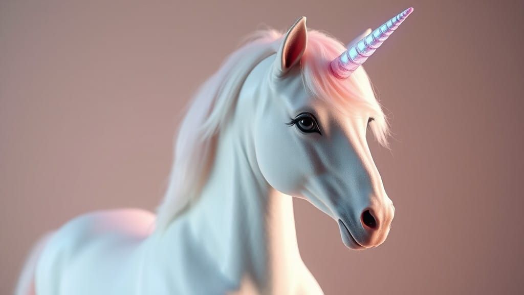 Majestic Opalescent Unicorn in Radiant Detail