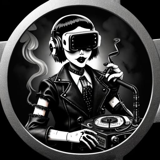 Cyberpunk Ventriloquist Dummy in Haunted House