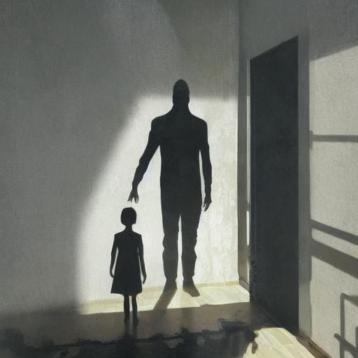 Sinister Shadow Apparition in Living Room