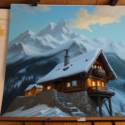 Holiday Home Nestled in the Alps: Splash Art Concept