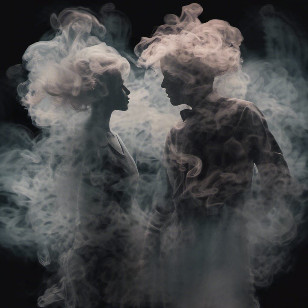 Ethereal Smoke Dance in Dreamy Pastel Colors