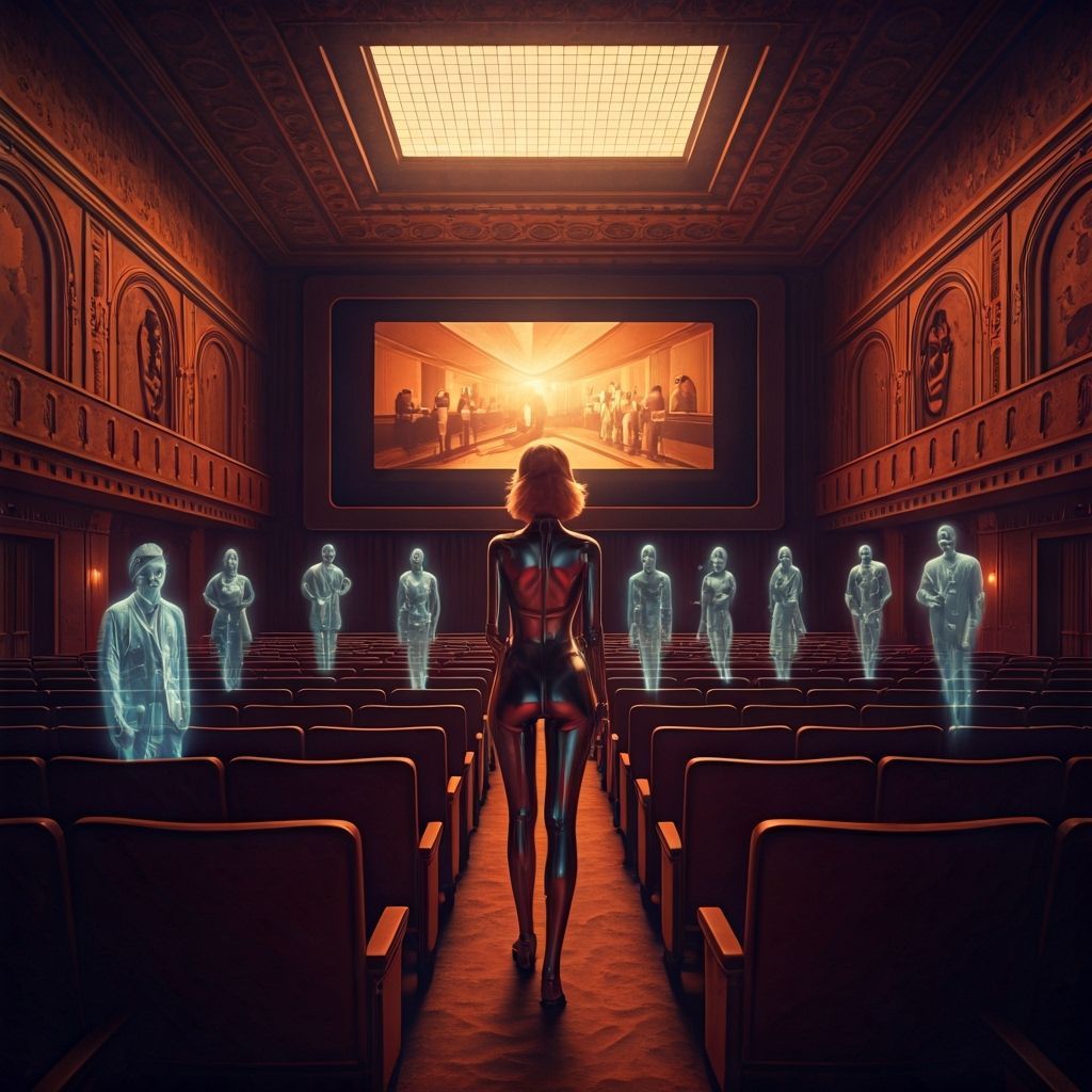 She’s not watching the movie—she’s auditioning for a glimpse...