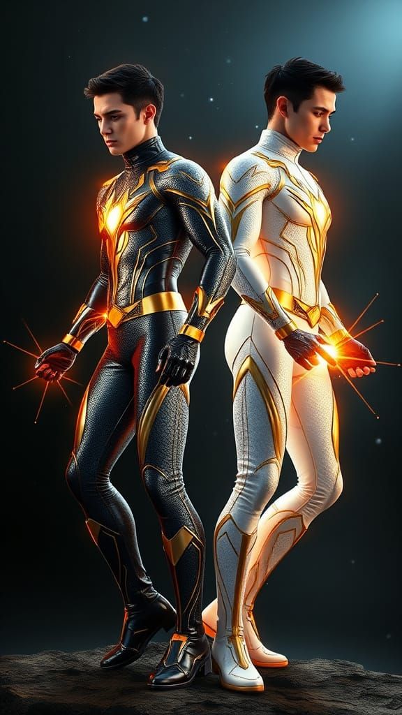 Solarboy and Lunarboy: Twin Heroes in Action