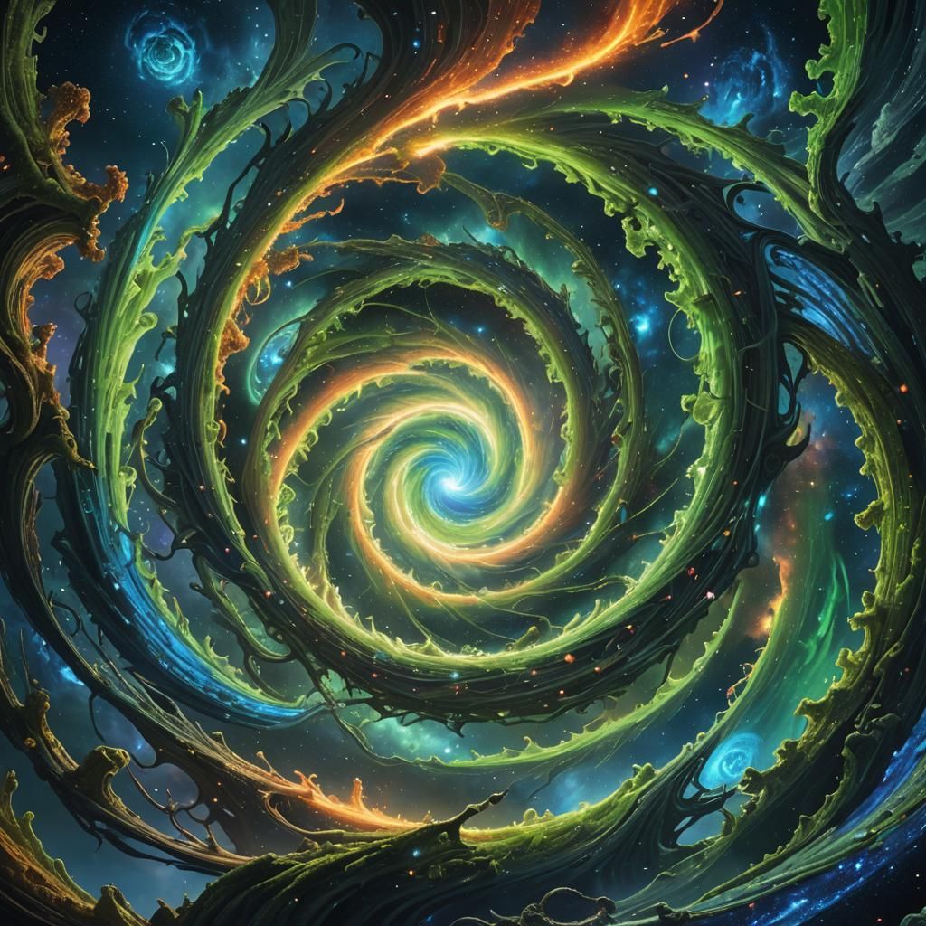 Cosmic Vortex of Converging Universes