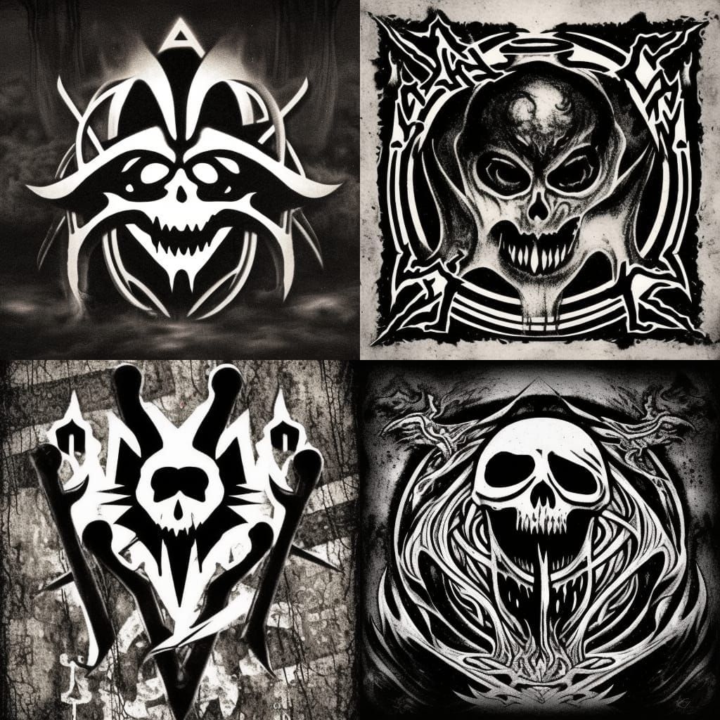 Abruptum Paranormal Face Black Metal Logo