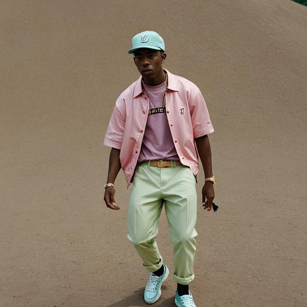 Cinematic Portrait in Louis Vuitton Clothing