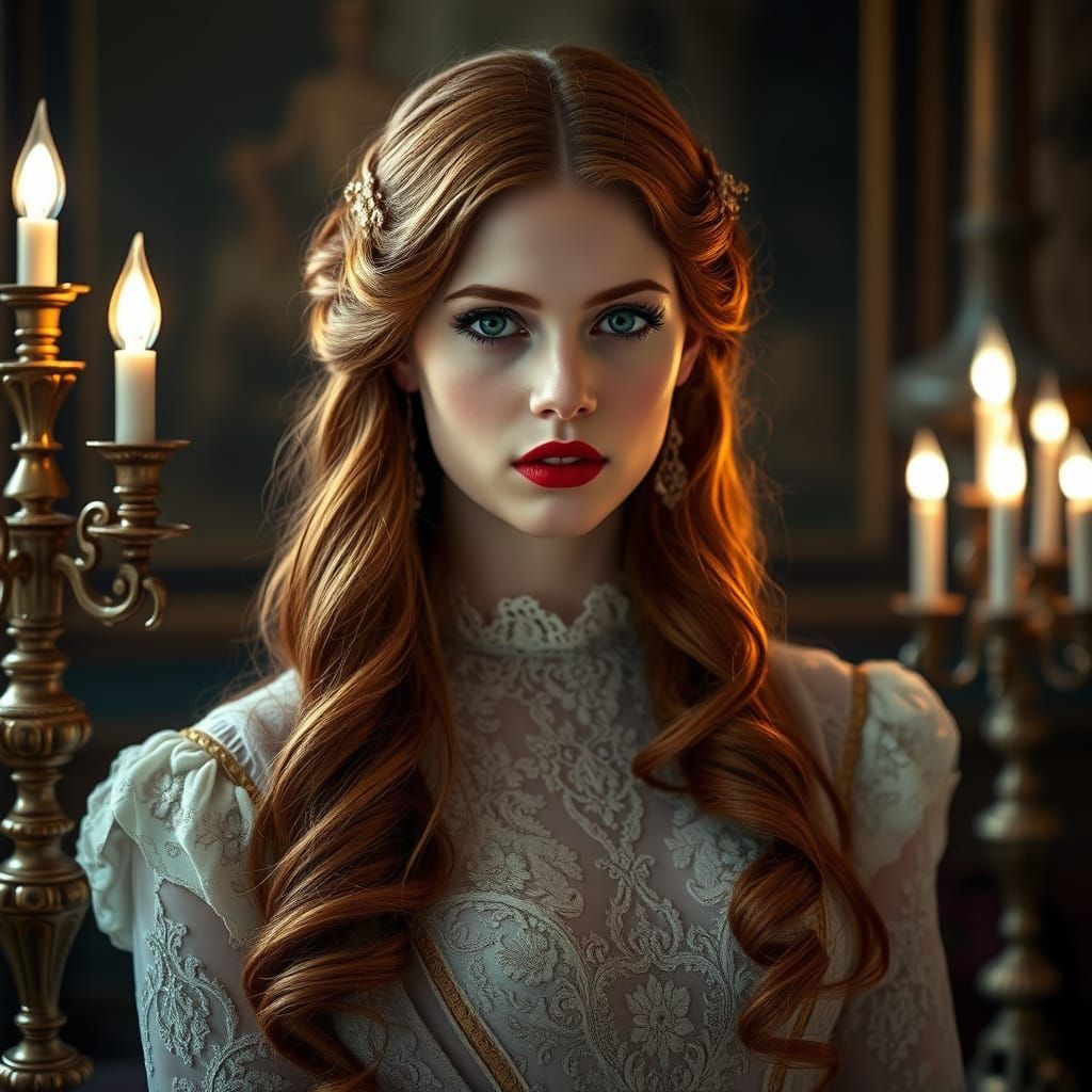 Lady Seraphina in Victorian Opulence