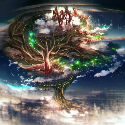 Detailed AI Image of Yggdrasil