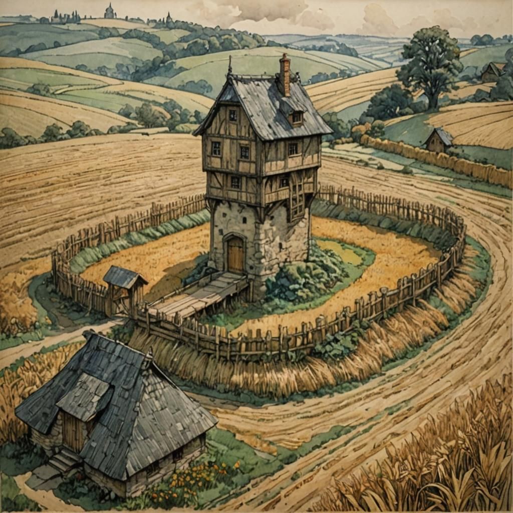 Charming Tower House in Art Nouveau Style