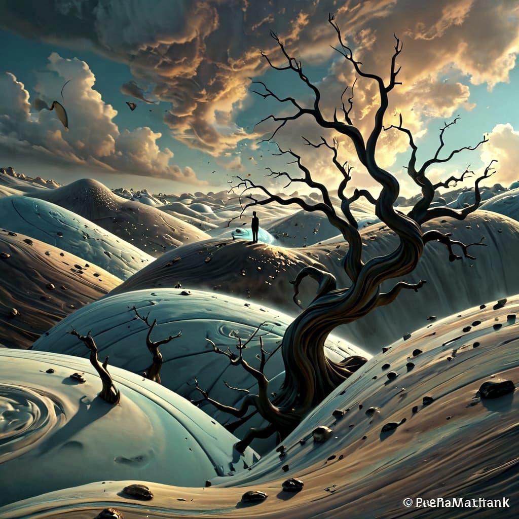 Ethereal Landscape Unfolds in Surreal Dreamscape