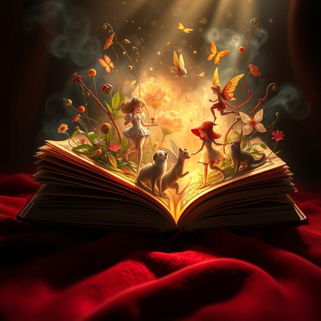 Fairytale Characters Emerge from Storybook