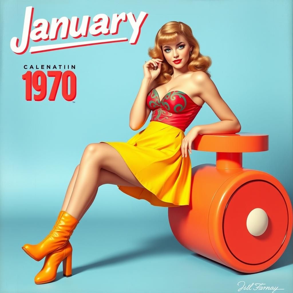 Pin-up girl for January 1970