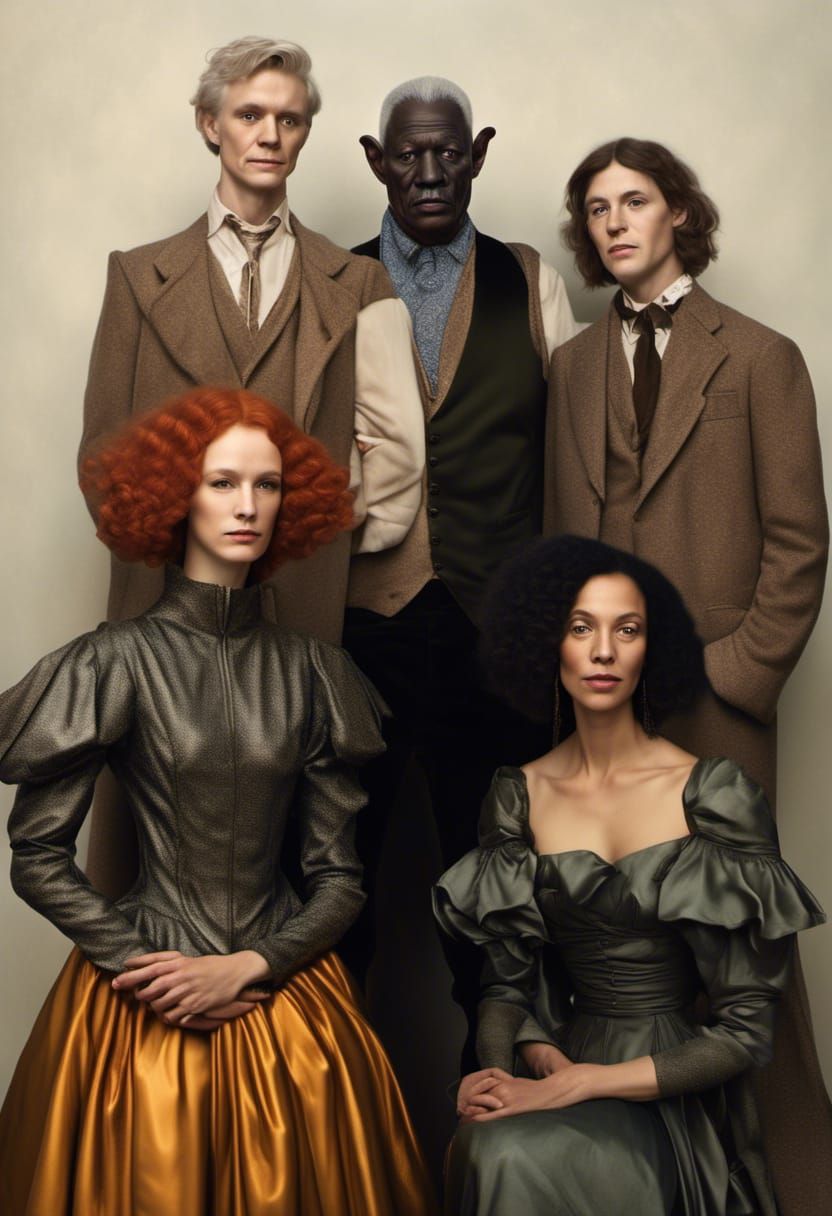 Art History Characters Party: Hyperrealistic Photography