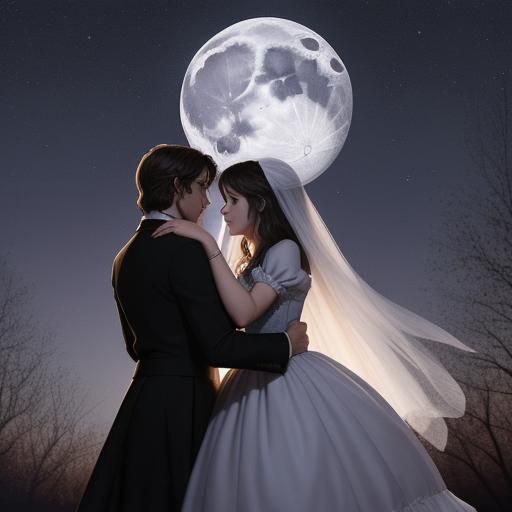 Romantic Moondance Under October Skies