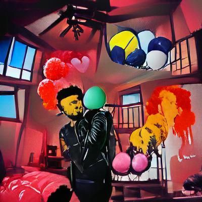 The Weeknd: House of Balloons in Pop Art