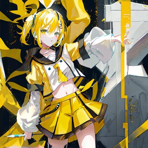 Abstract Yellow Color Field