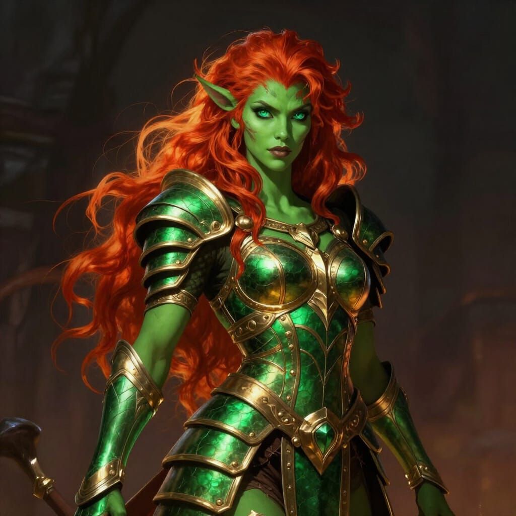 Majestic Female Satyr in Fantasy Concept Art Style