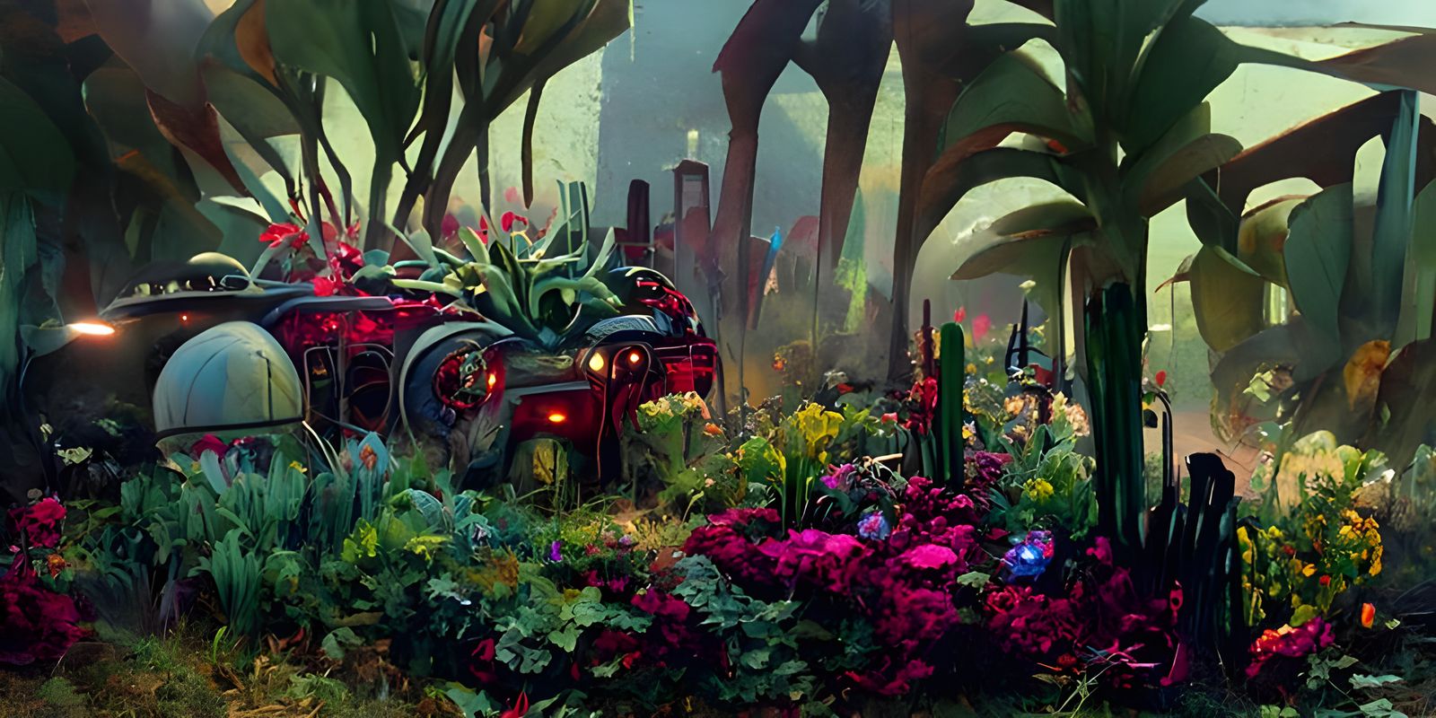 Dieselpunk Succulent Garden