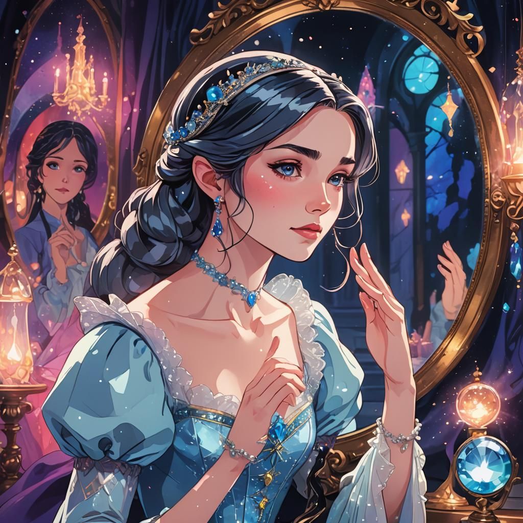 Anime Portrait of Cendrillon and Sorceress