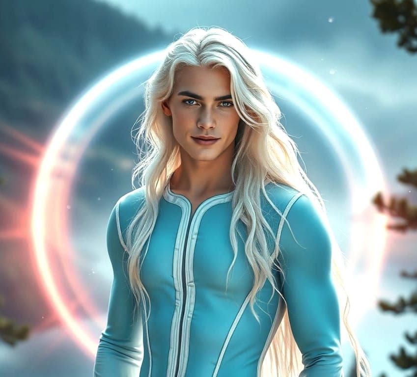 Cosmic Hero in Serene Morning Light