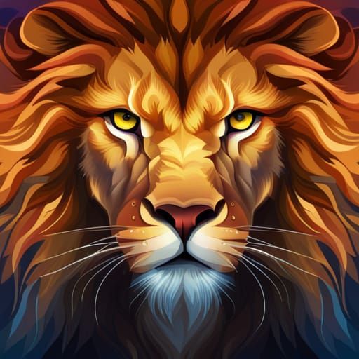 Hyperdetailed Lion Portrait in Cinematic Style