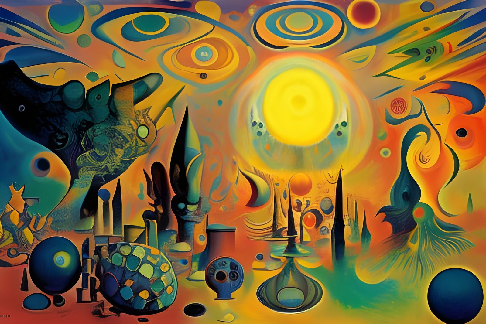 Abstract Chaos Reality Bubbles in Mixed Styles