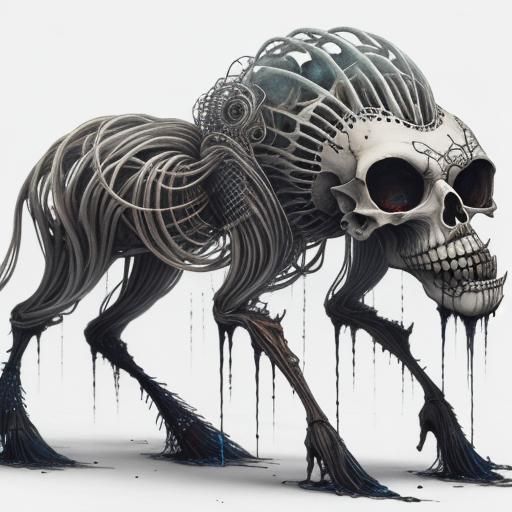 Surreal Male Portrait with Alcohol Ink Texture