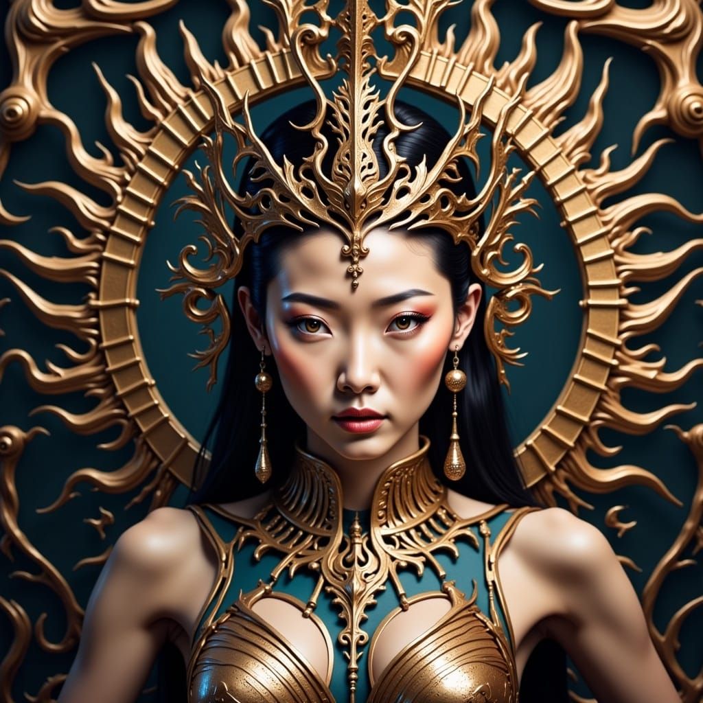 Asian Android in Modern Style