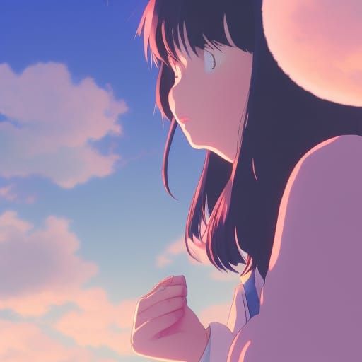 Cute Girls in Studio Ghibli Anime Style