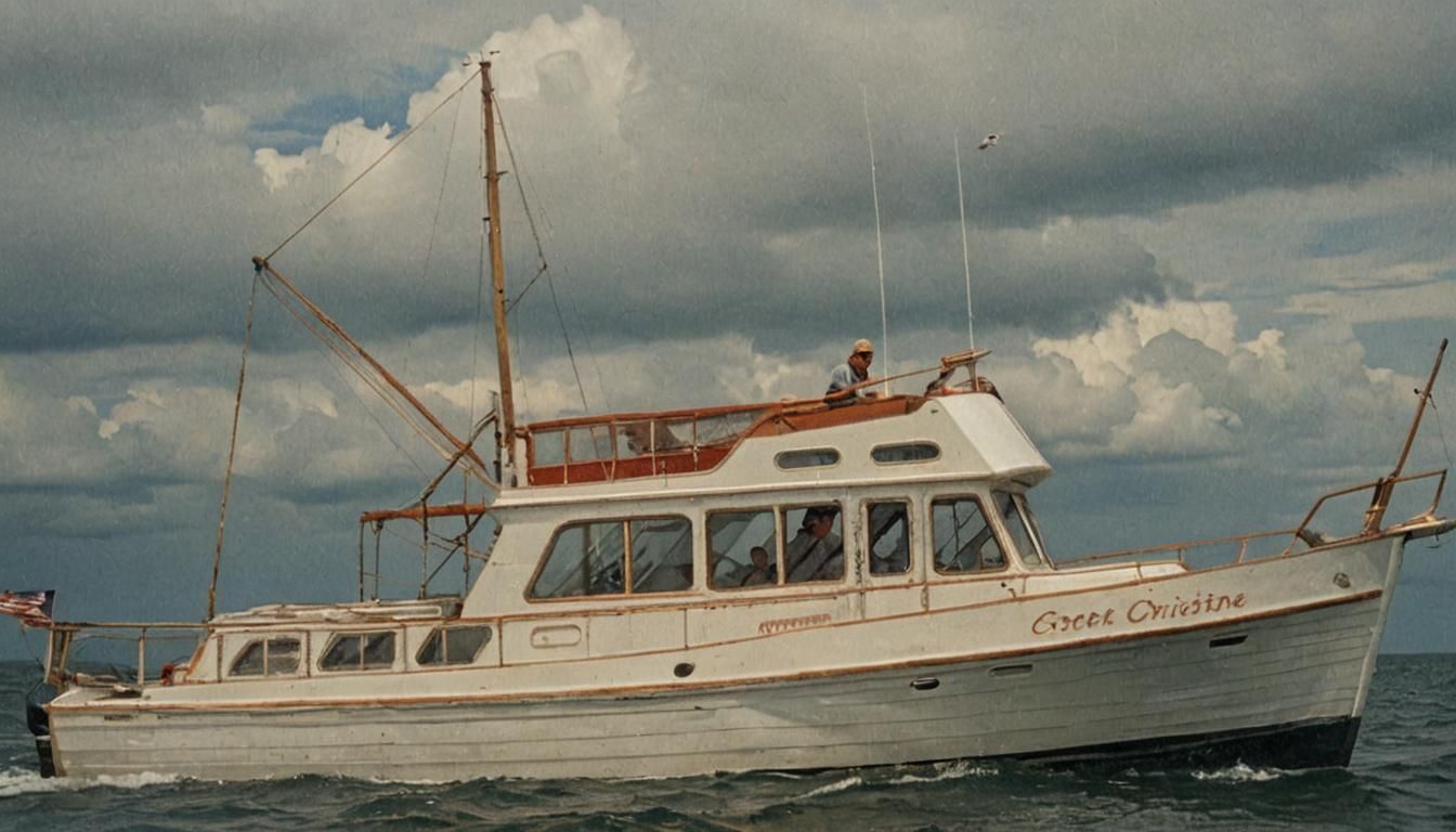 Sweet Christine Cabin Cruiser Portrait at Sea
