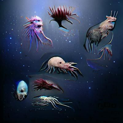 Bioluminescent Anglerfish in the Deep Sea