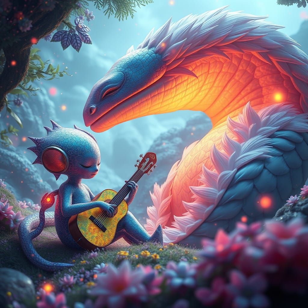 Iridescent Peely Lulls Serpentine Bedussy to Sleep in Vibran...