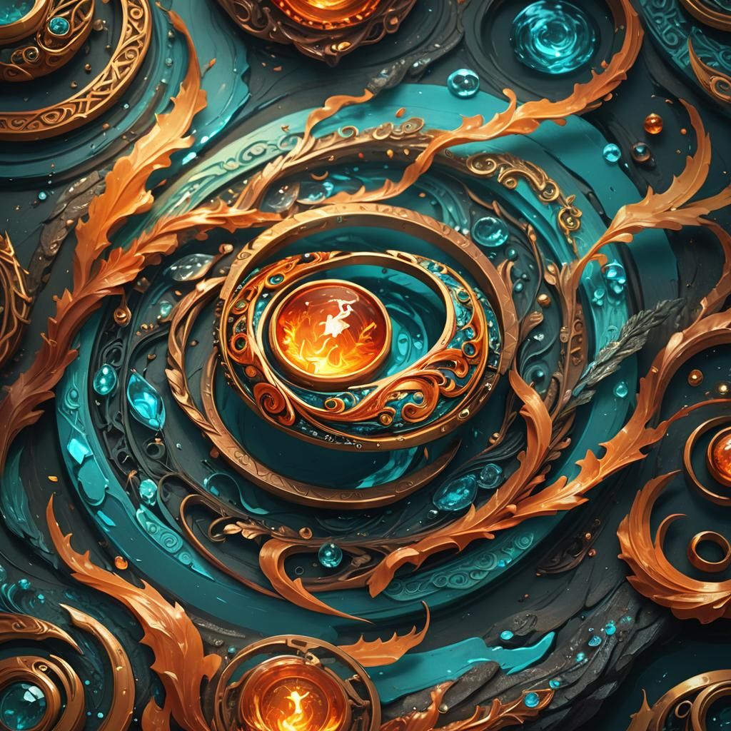 Elemental Ring Fantasy Concept Art