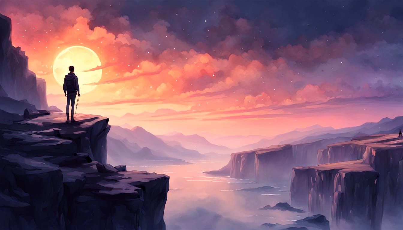 Ethereal Moonlight Scene