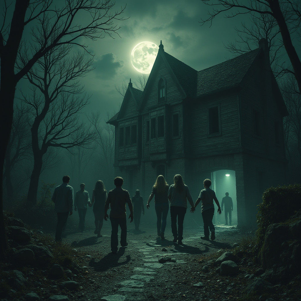 Zombie Emerges in Gothic Horror Style