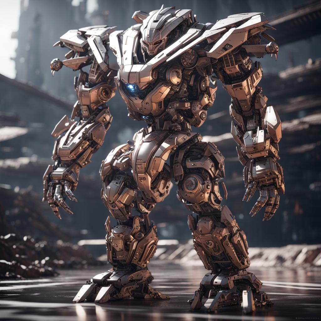 Futuristic Sci-Fi Gohan with Intricate Mech Details