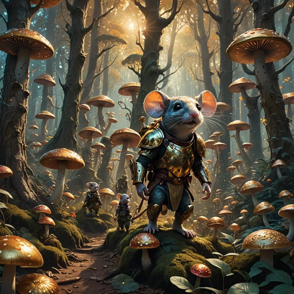 Mouse Army Marches Through Mystical Forest