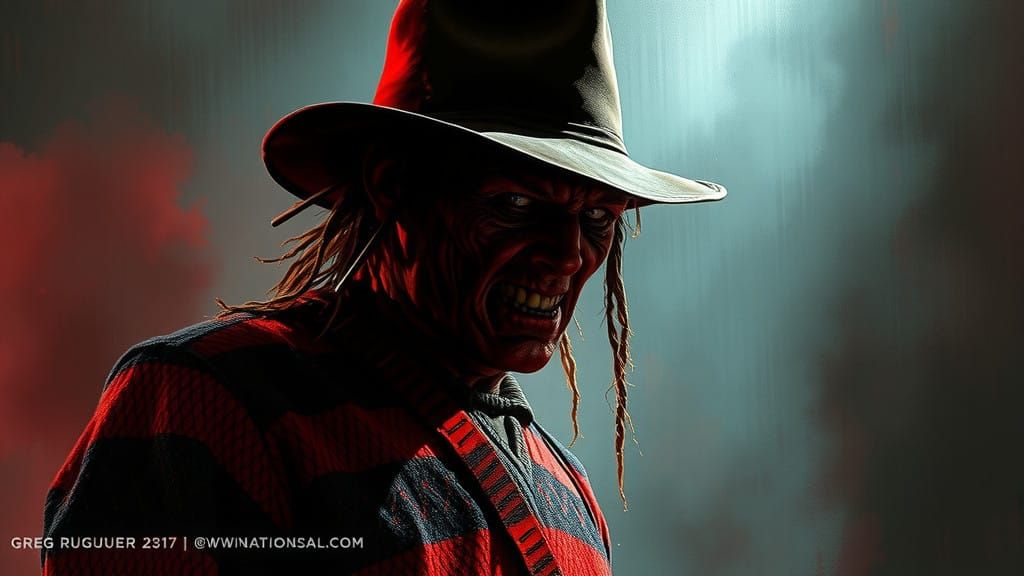 Freddy Krueger in Dark Gothic Horror