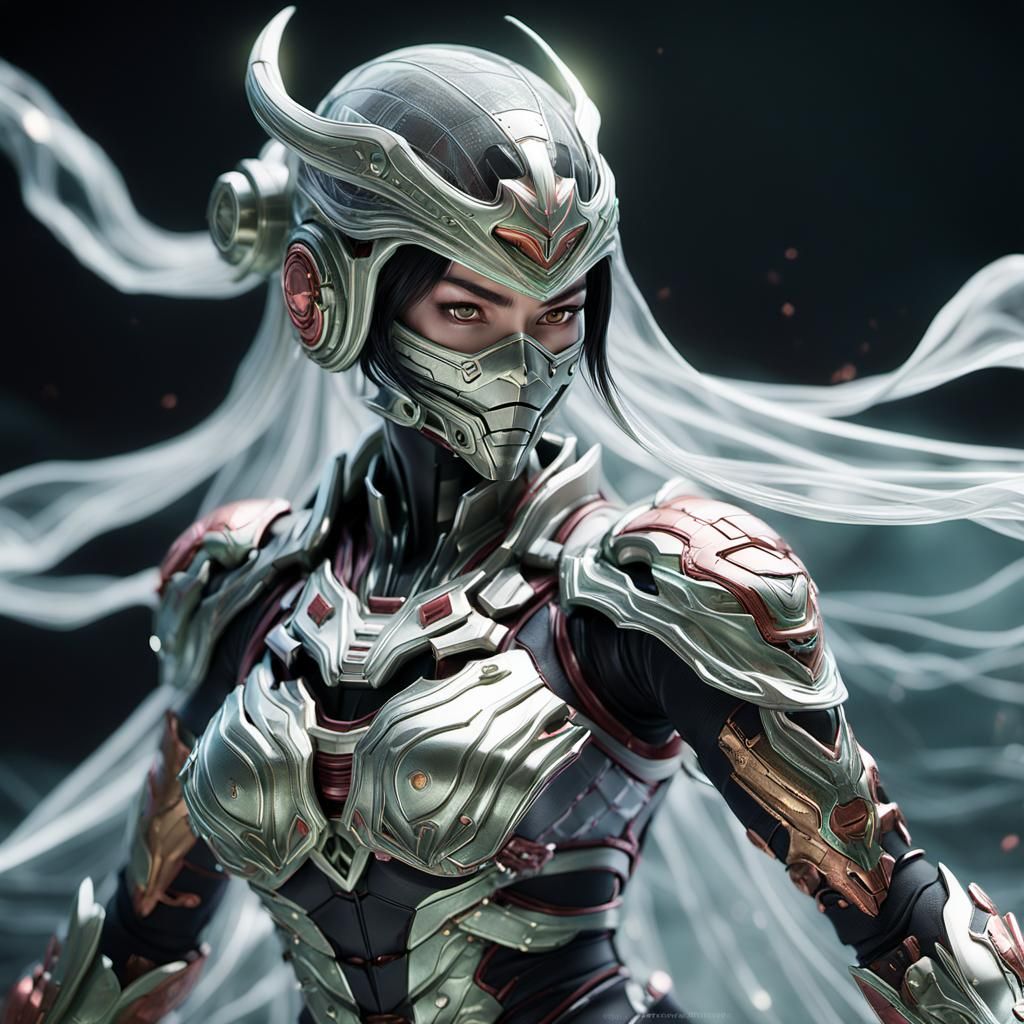 Anime Girl Yoshimitsu in Sci-Fi Mech Style