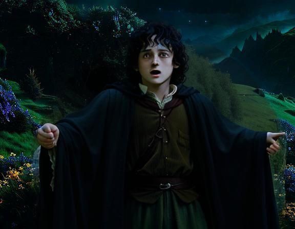 Frodo Baggins with Magic, Lord of the Rings