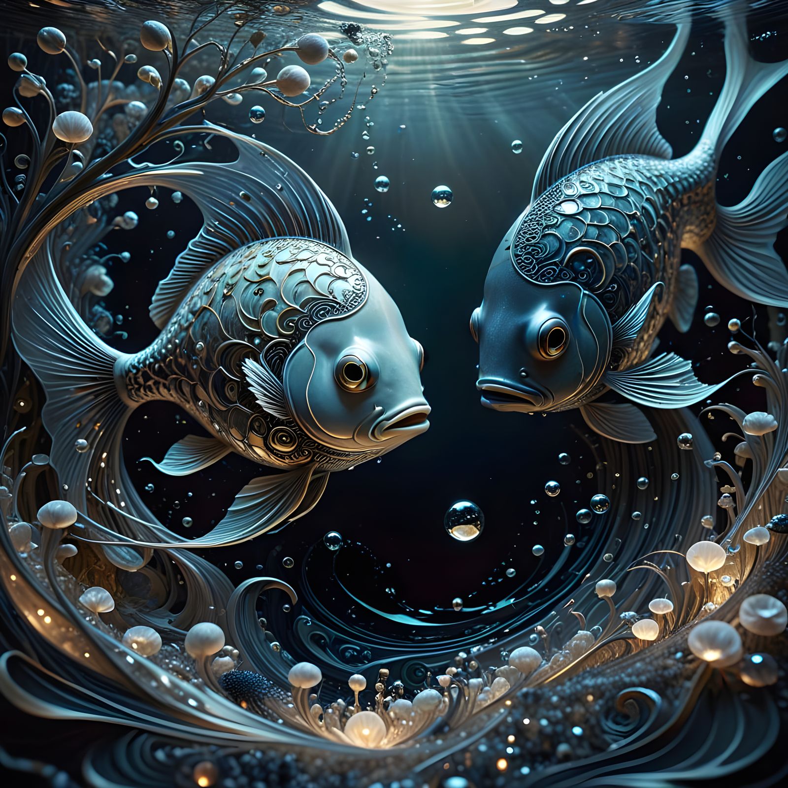 Two lost souls swimming in a fishbowl