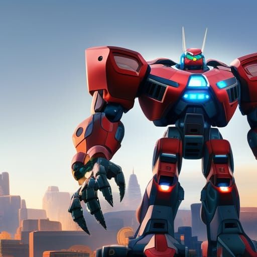 Giant Mecha Centaur: 3D Digital Art