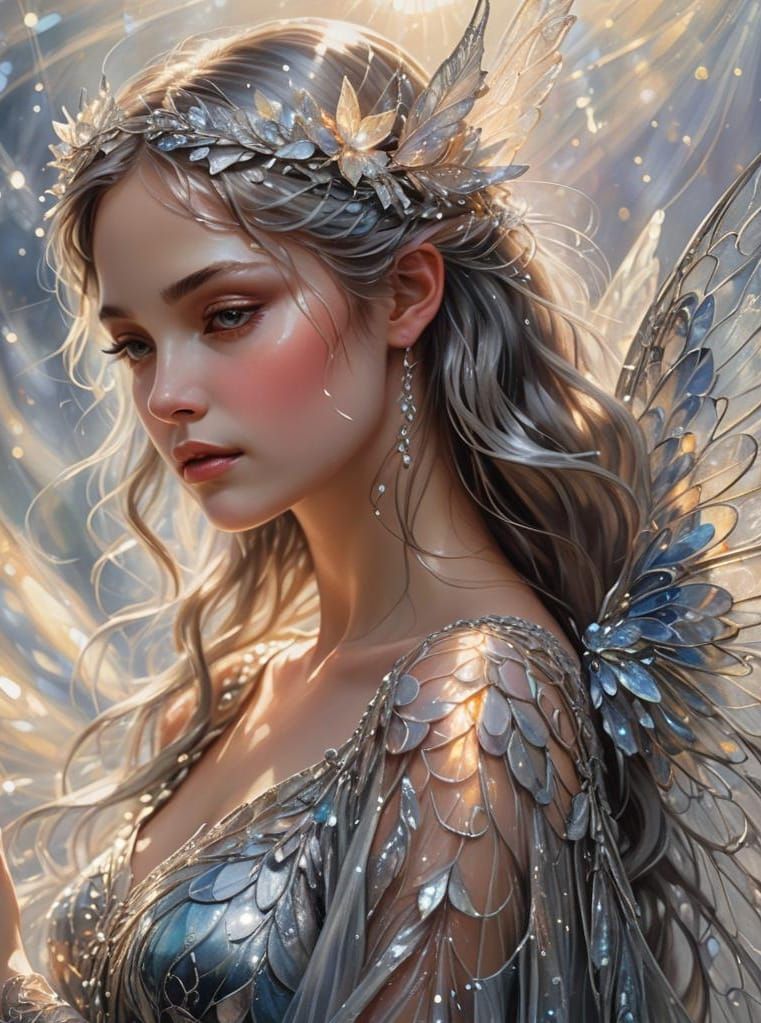 Enchanted Sunbeams Reflecting a Shimmering Fairy