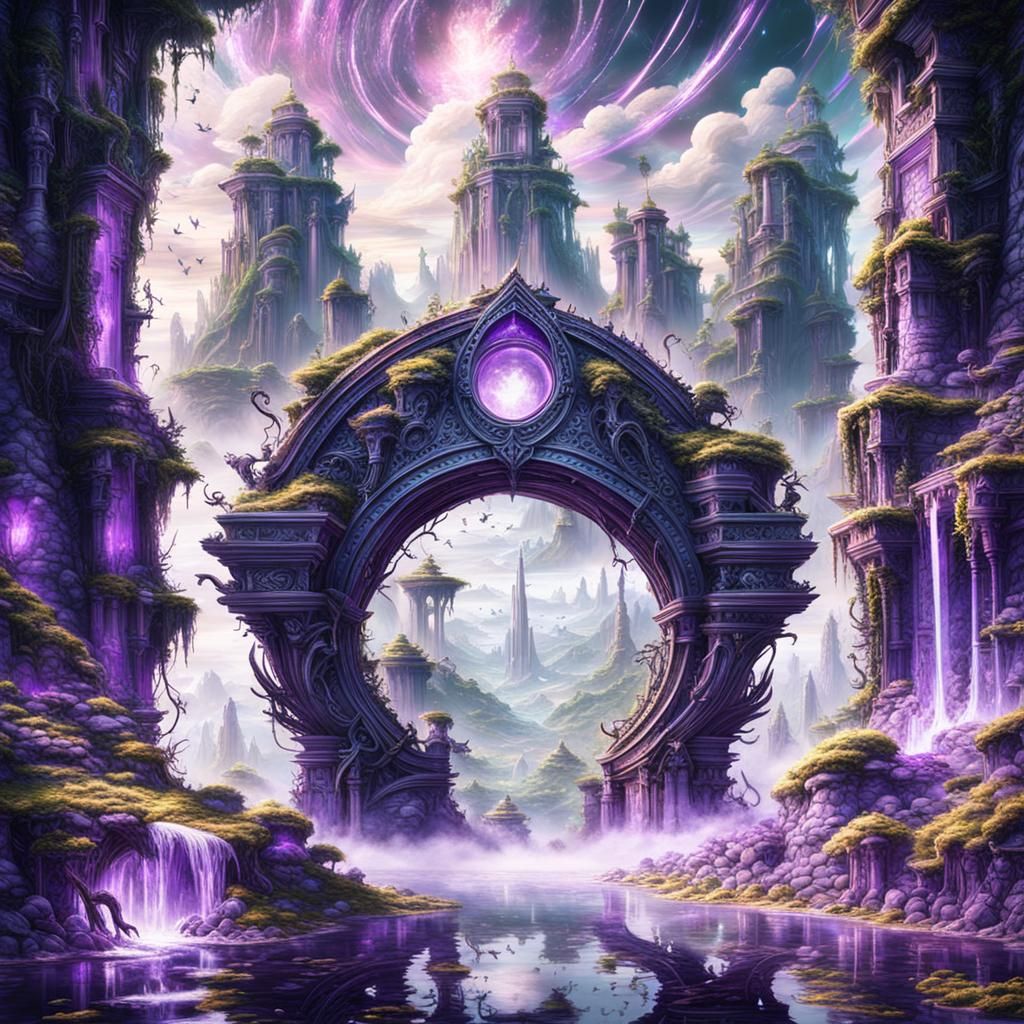 Magic Portal to Floating Islands: Digital Matte Painting